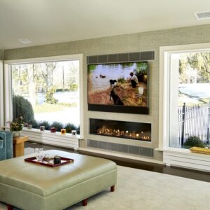 קמין גז בנוי Front Facing Clear 150 של Ortal