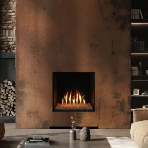 קמין גז בנוי Ortal Facing 60X80